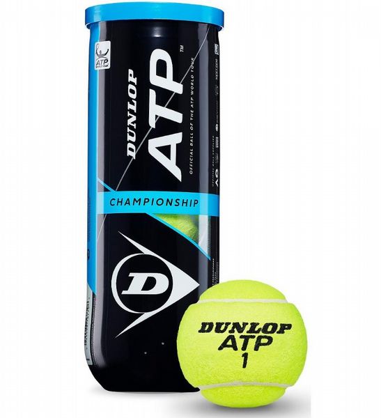 Dunlop ATP Championship Tennis Balls (Tube of 3)